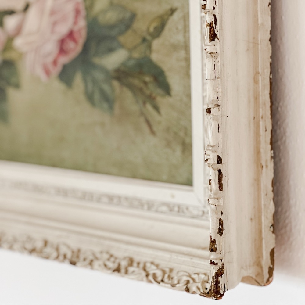 Stunning Antique Roses Oil Painting shabby Roses Still Life - Picture 11 of 14
